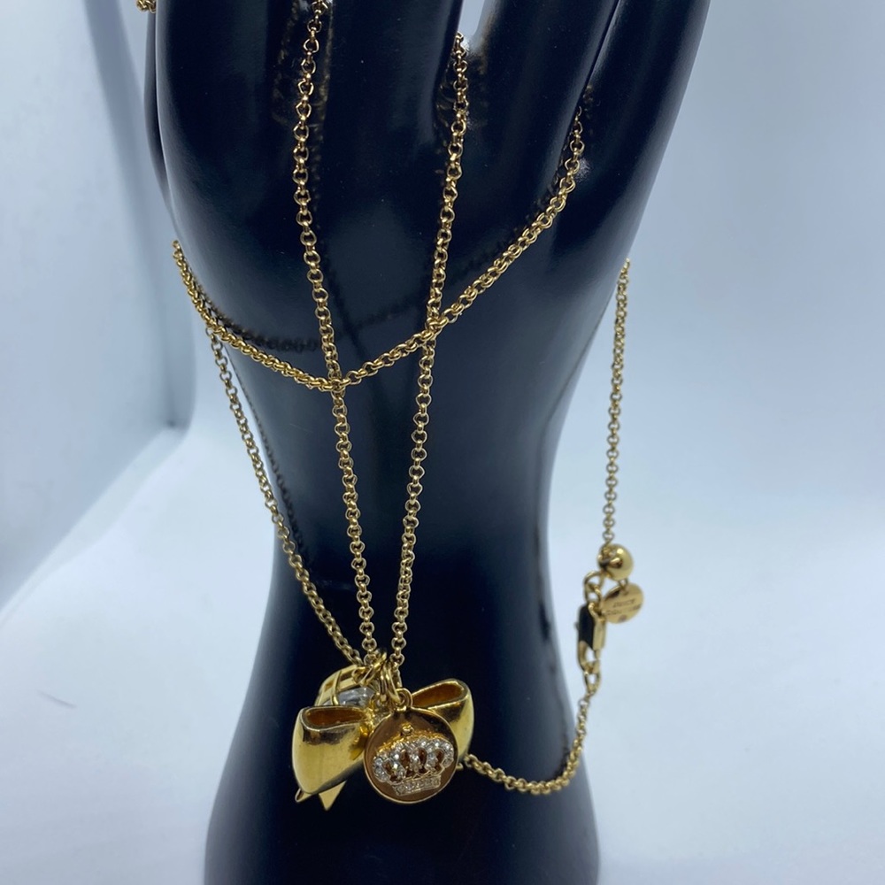 Juicy Couture Gold Bow necklace